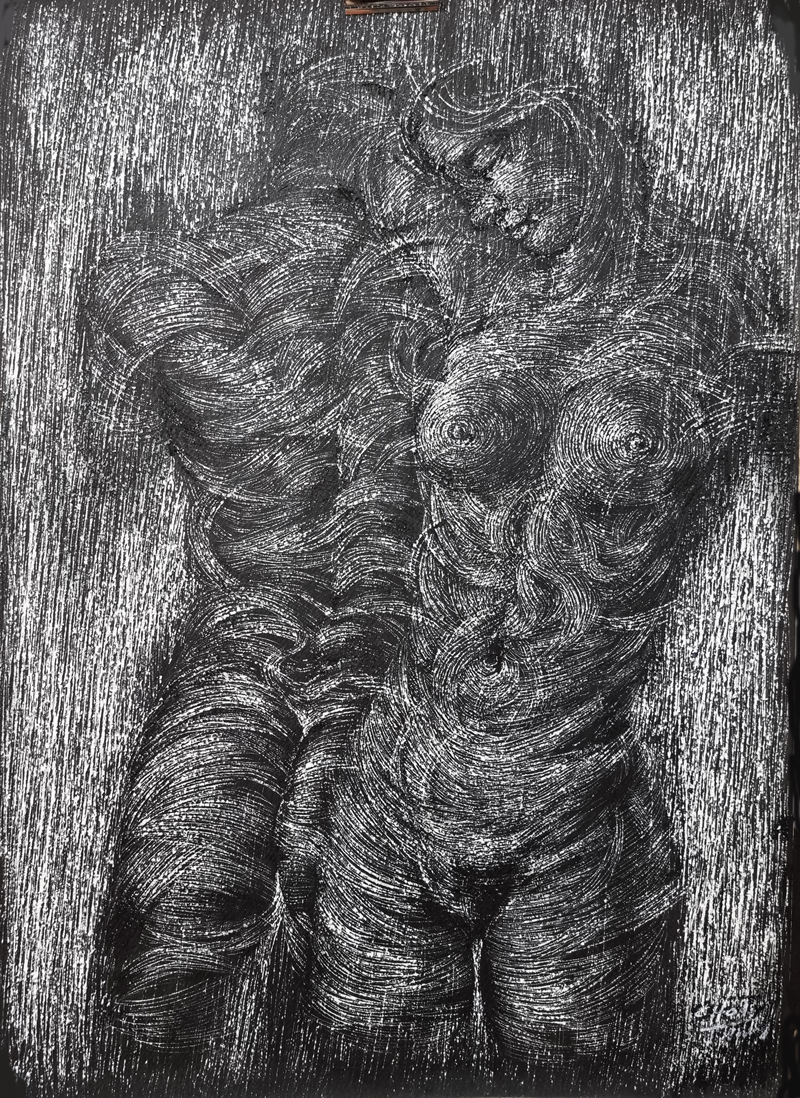 Bodies,75X57cm, Korean Ink on Paper, 2019.jpg